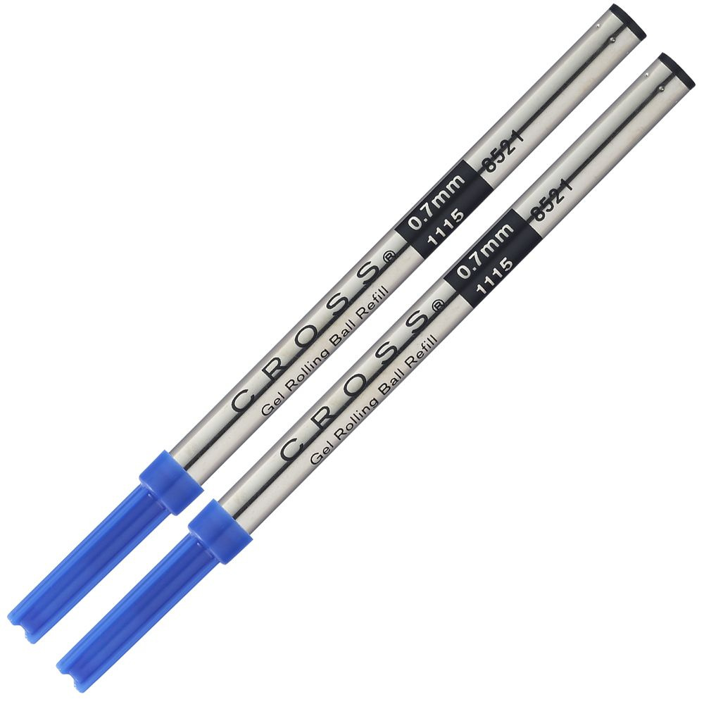 Стержень гелевый Cross для ручки-роллера, стандартный, средний - 0,7 мм, синий, 2 шт в блистере 8521-2 #1