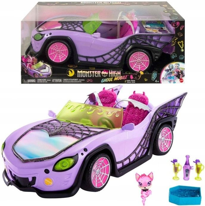 Автомобиль Monster High Auto Ghoul Mobile Purple Convertible Operaetta - фиолетовый кабриолет Монстр #1