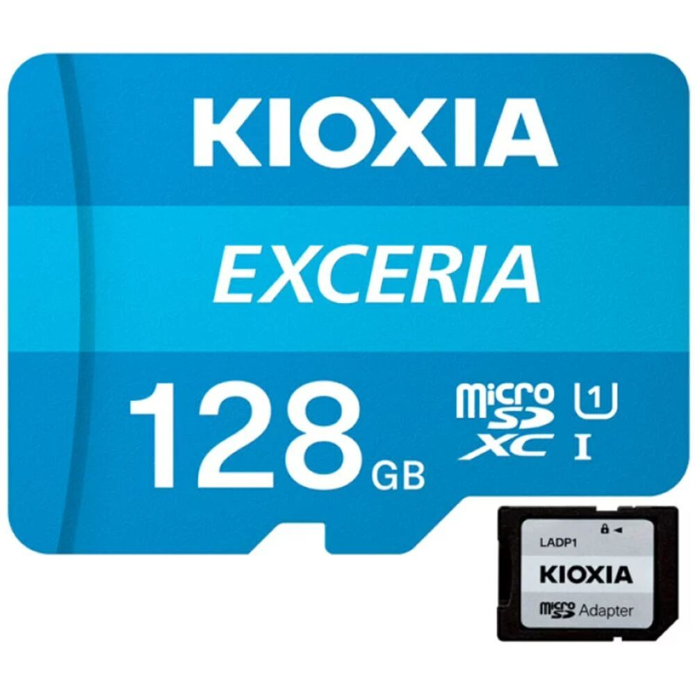Карта памяти Micro SecureDigital 128Gb Kioxia Exceria G2 SDXC class 10 (LMEX1L128GG2) + SD адаптер  #1
