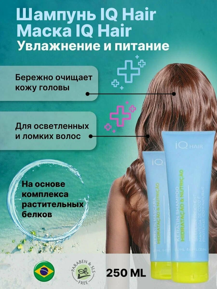 IQ HAIR Косметический набор для волос, 250 мл #1