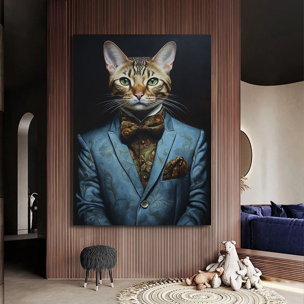 Картина с котом, европейская кошка, 40х60 см. #1