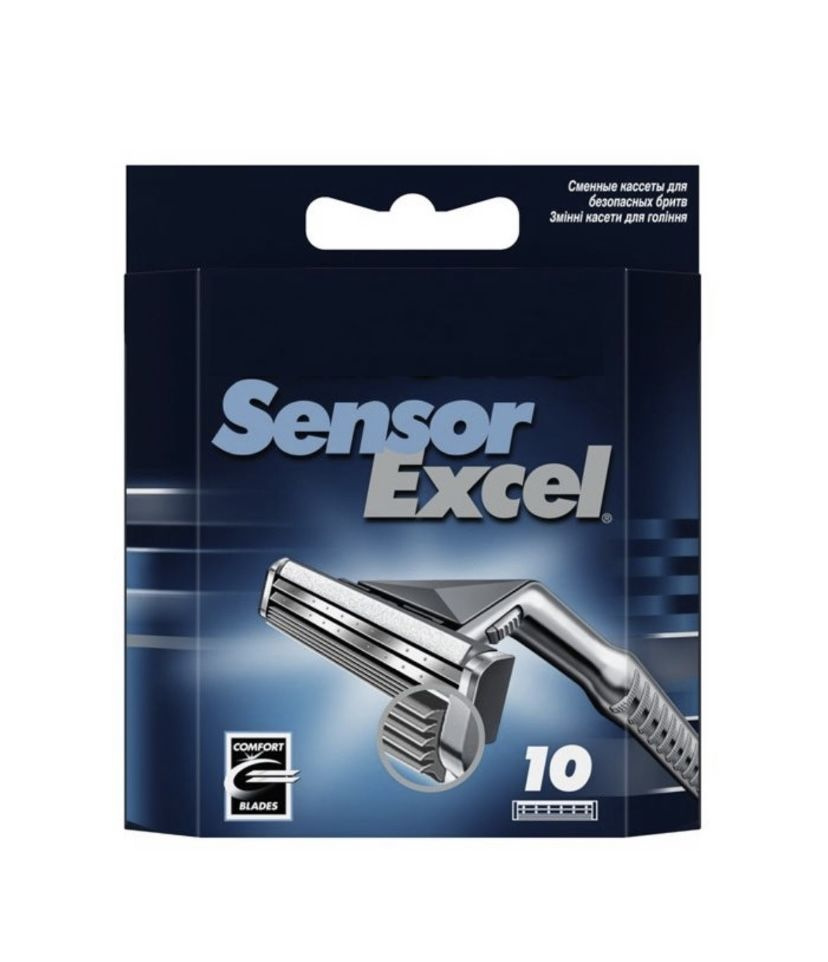 Сменные Кассеты Sensor Excel 10 шт с 2 лезвиями для бритвы Сенсор Эксель  #1