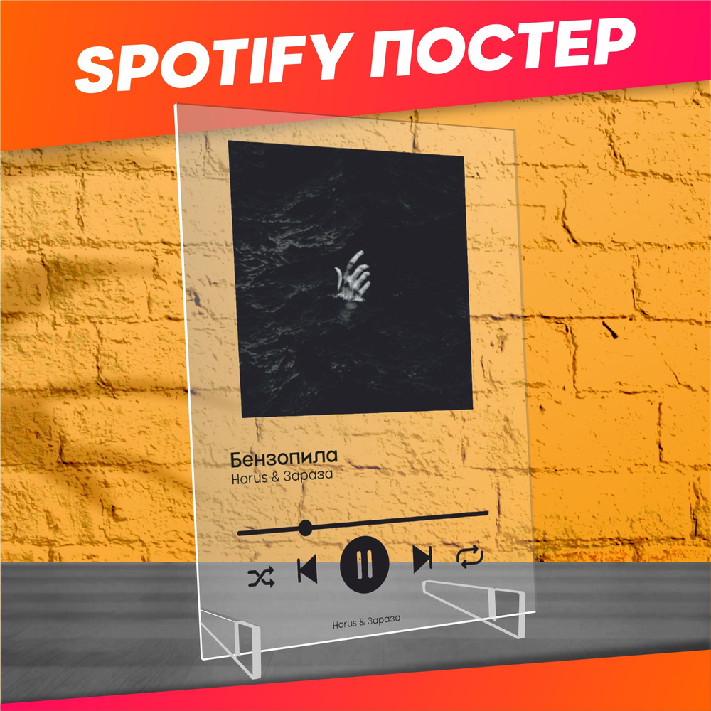 Spotify poster постер Horus Зараза Бензопила #1