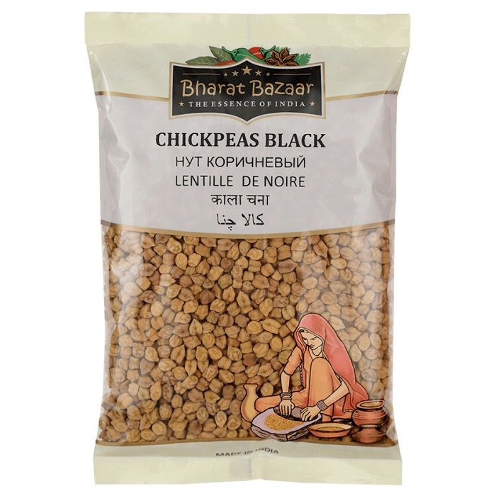 CHICKPEAS BLACK, Bharat Bazaar (НУТ КОРИЧНЕВЫЙ, Бхарат Базар), 500 г. #1