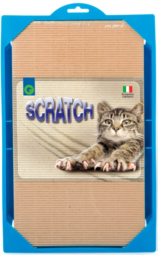 Georplast когтеточка Scratch для кошек, гофрокартонная, 37х23х3.5 см  #1