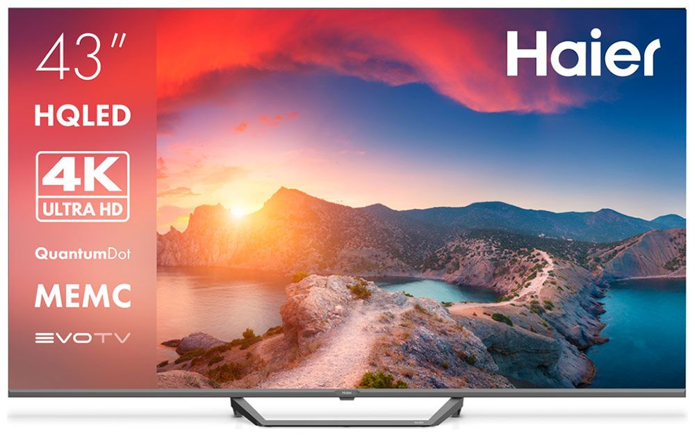 Haier Телевизор 43 Smart TV S2 Pro 43" 4K UHD, серый #1