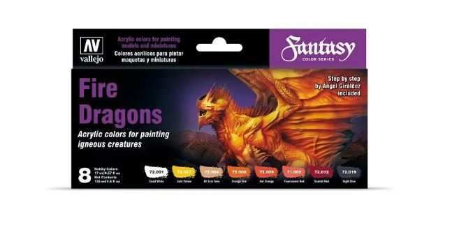 Набор красок Vallejo Game Color Set: Fire Dragons by A.Giraldez #1