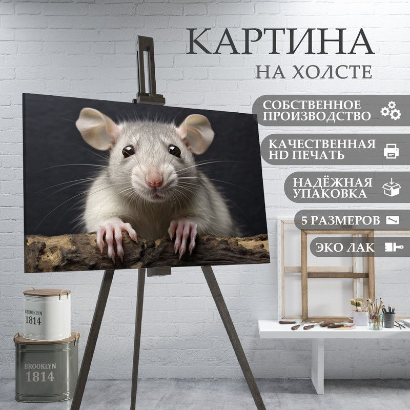 ArtPrintPro Картина "Милая Крыса (13)", 70  х 50 см #1