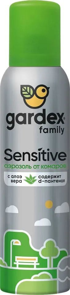 Спрей от комаров Gardex Family Sensitive для детей от 6 лет 150 мл #1