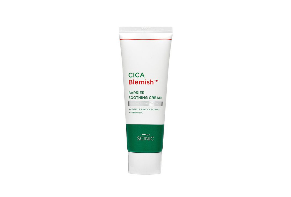 Успокаивающий крем для лица с центеллой азиатской SCINIC Cica Blemish Barrier Soothing Cream  #1