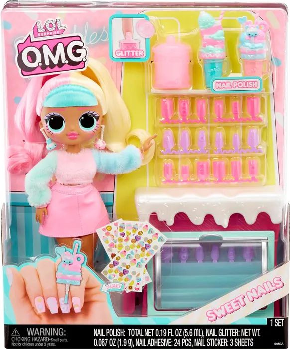 Кукла LOL Surprise OMG Candylisious Sweets Nails ЛОЛ ОМГ Кэнди с набором для маникюра  #1