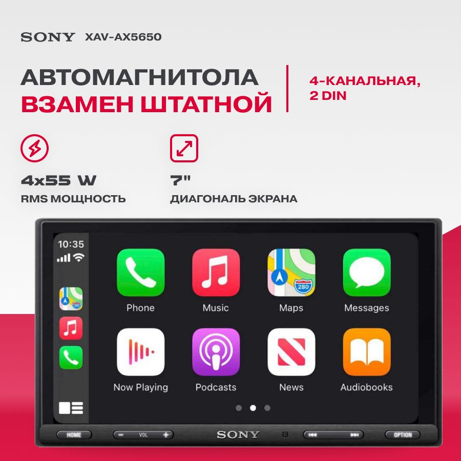 Автомагнитола Мультимедиа Sony XAV-AX5650 2Din #1