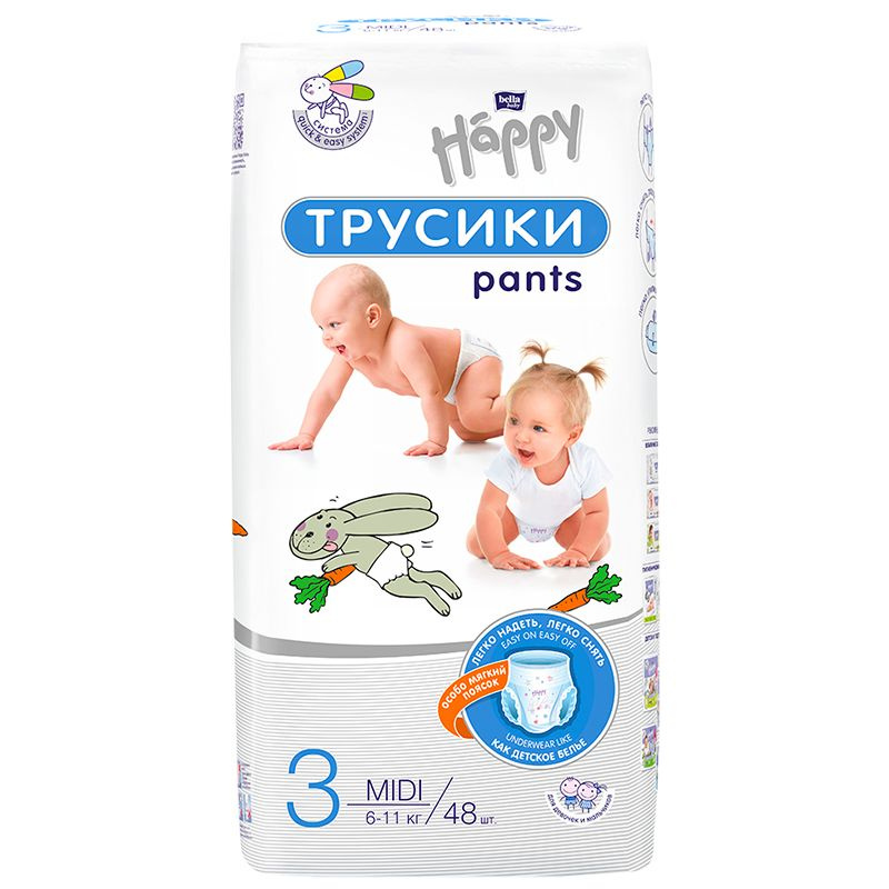 Bella Baby Happy Трусики Midi 3, 6-11 кг., 48 шт. #1