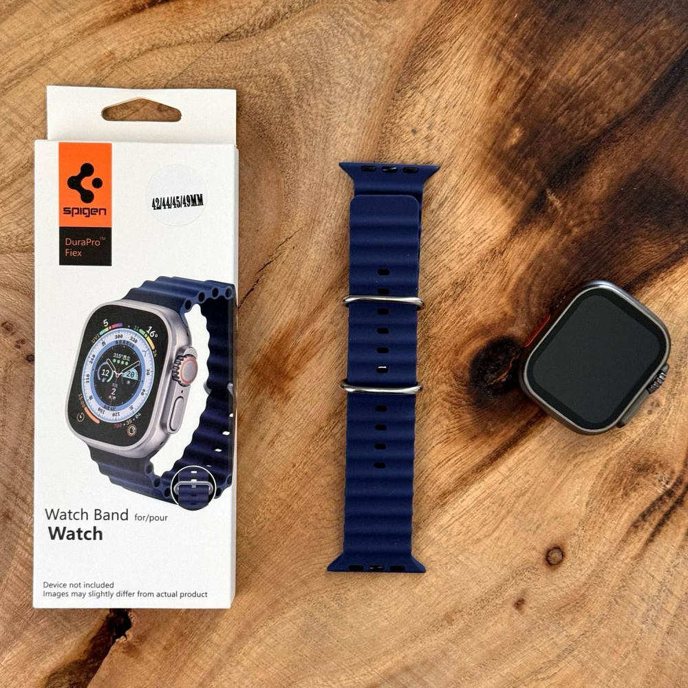 Ремешок силиконовый Spigen Lite / для часов Apple Watch Ultra 42/44/45/49mm / Синий  #1