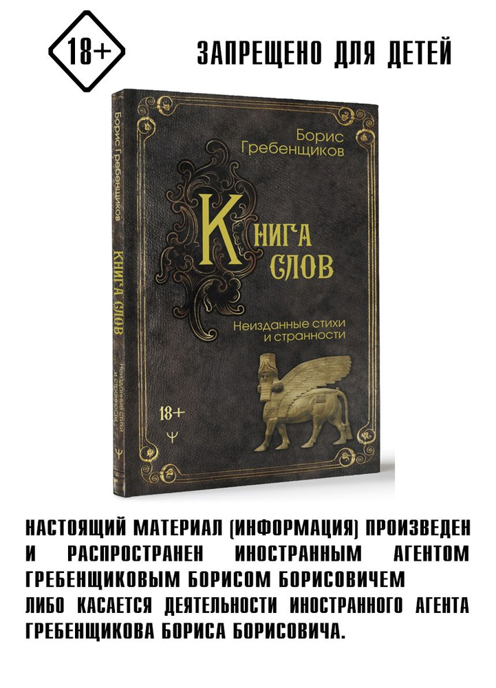 Книга слов. Неизданные стихи и странности | Гребенщиков Борис  #1