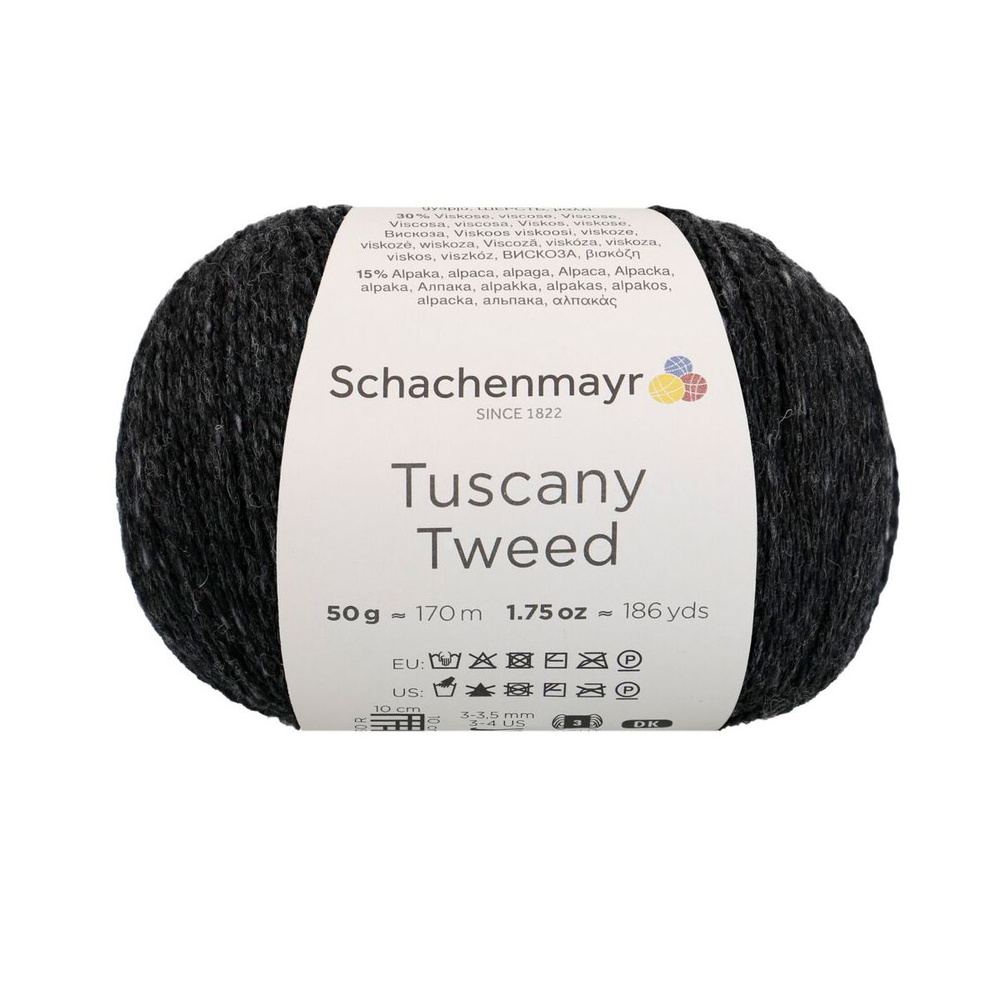 Tuscany Tweed /Таскани Твид/ пряжа Schachenmayr (55% шерсть, 30% вискоза, 15% альпака), 50г/170м, арт. #1