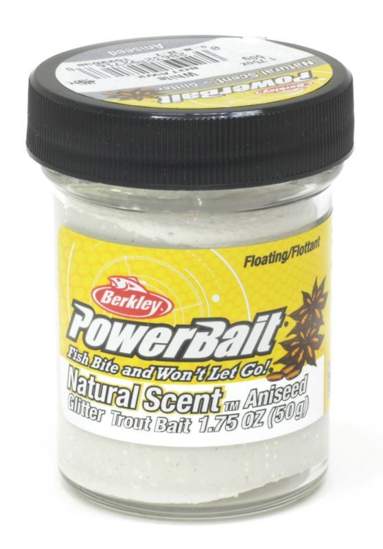 Паста Berkley PowerBait Natural Glitter Trout Bait 50гр Anise White #1