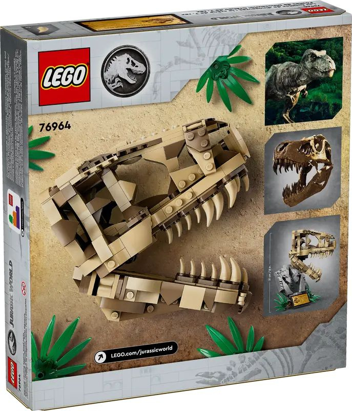 Конструктор LEGO Jurassic World 76964 Окаменелости динозавра: череп тираннозавра  #1