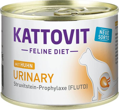 Диетический корм Кattovit feline diet mit huhn urinary Для уменьшения рецидивов, 85г.  #1