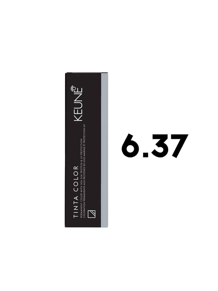 Keune Tinta Color 6.37 - Стойкая краска для волос темный эспрессо блондин 60 мл  #1