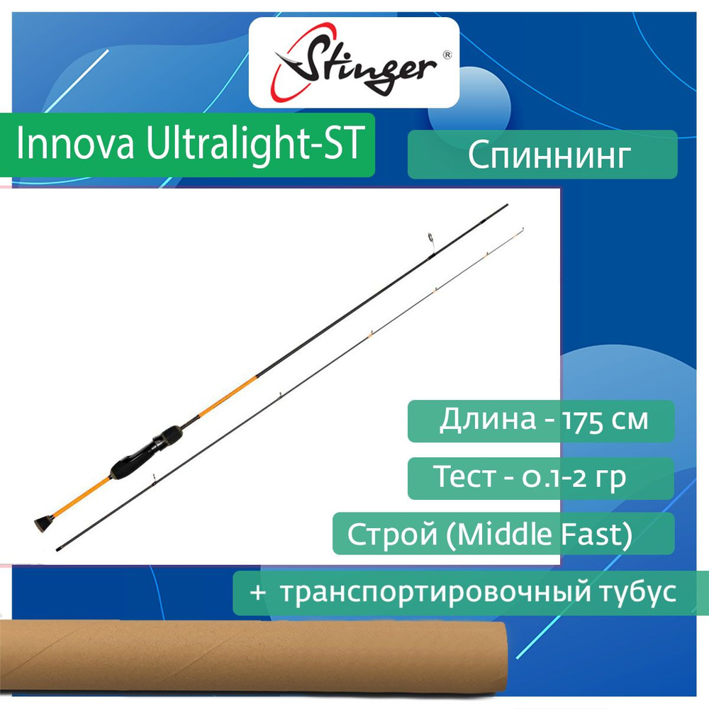 Спиннинг для рыбалки Stinger Innova Ultralight-ST 582XUL 1.75 м, 0.1-2.0 гр #1