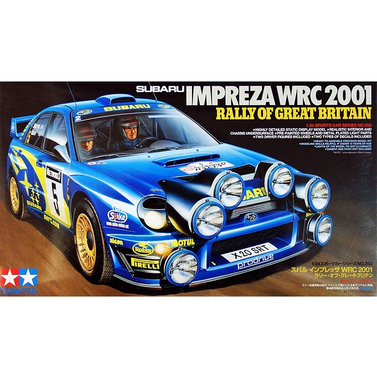 Сборная модель Машинка tamiya-24250 1/24 Subaru Impreza WRC 2001 UK Station car model kit  #1