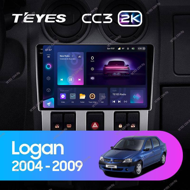 Штатная магнитола Teyes CC3 2K 4/64 Renault Logan 1 (2004-2009) #1