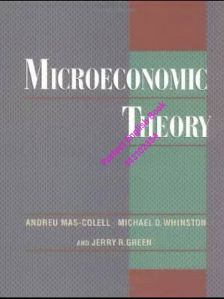 Microeconomic Theory by Andreu Mas-Colell English paper books #1