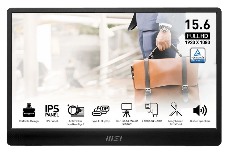 15.6" Монитор PRO MP161 E2U/60Hz/4ms GTG/IPS, серый металлик #1