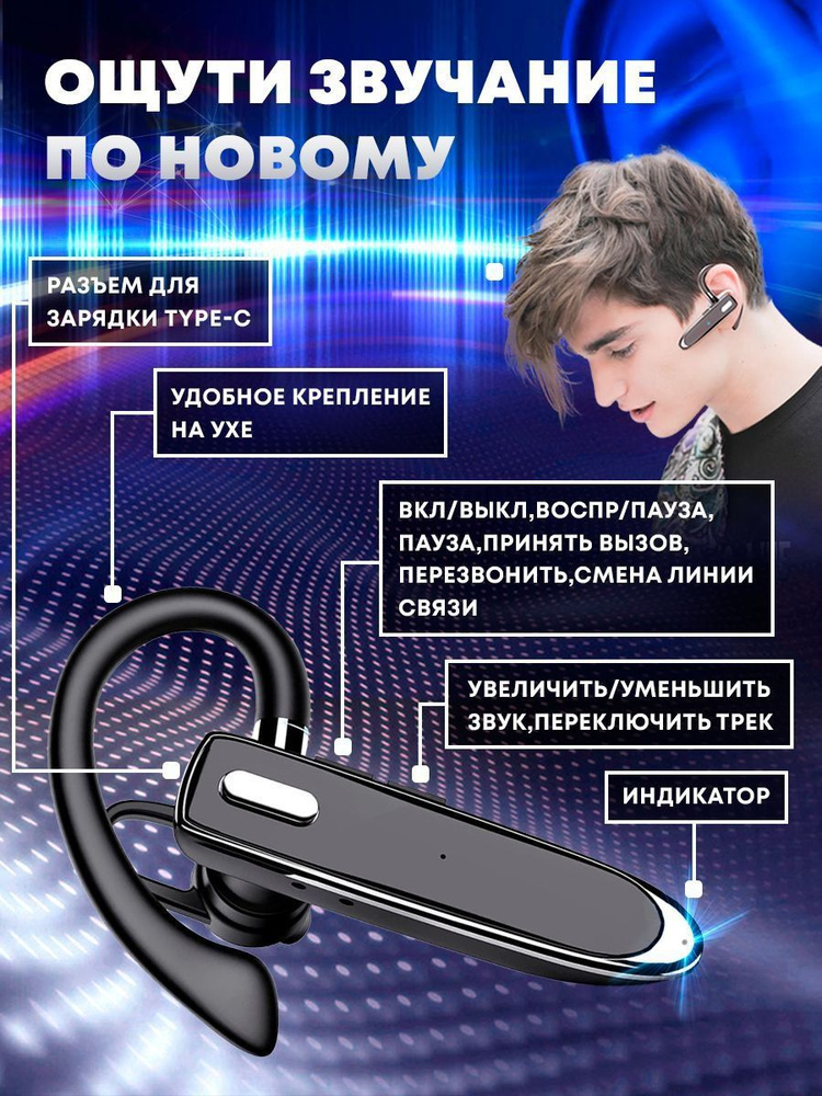 Беспроводная Bluetooth-гарнитура для авто #1