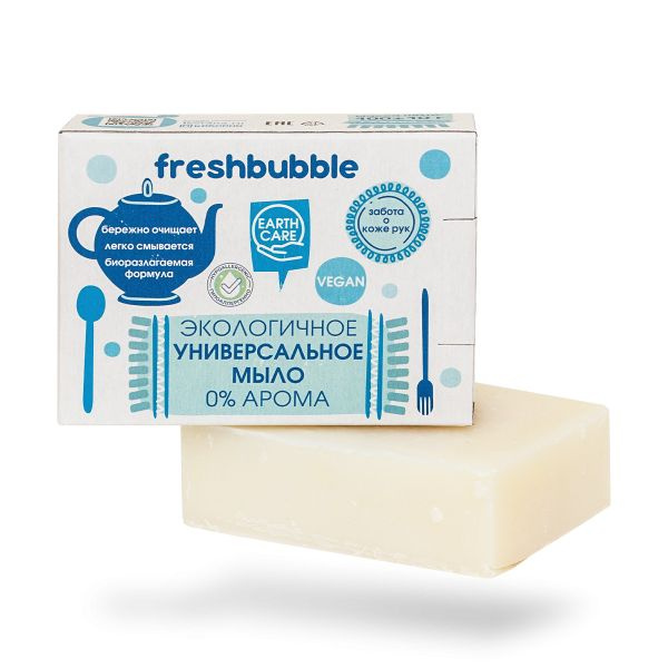 Freshbubble, Универсальноe мыло без аромата, 100г #1