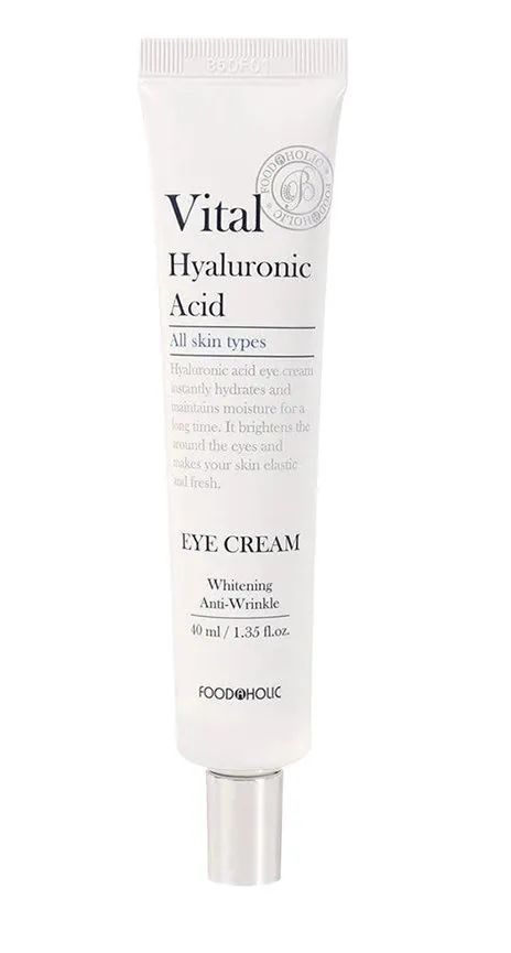 FoodaHolic Увлажняющий крем для век с гиалуроновой кислотой Vital Hyaluronic Acid Eye Cream  #1