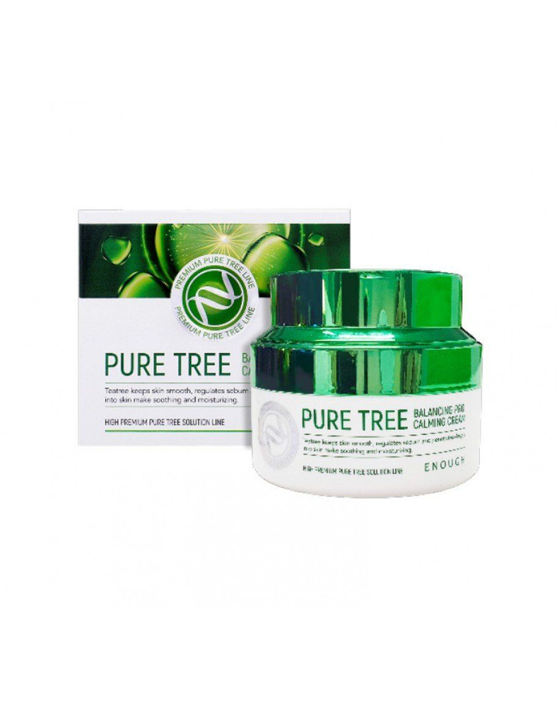 Enough Pure Tree Balancing Pro Calming Cream Успокаивающий балансирующий крем для кожи лица с экстрактом #1