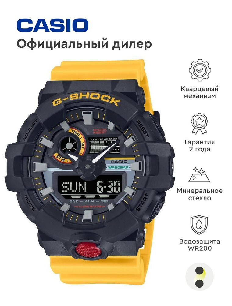 Мужские наручные часы Casio G-Shock GA-700MT-1A9 #1