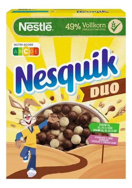 Готовый завтрак Nesquik Duo Шарики с темным и белым шоколадом, 325г  #1