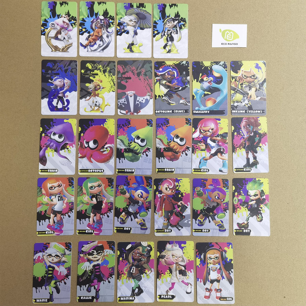 27 PCS Amiibo NFC карты для Switch Splatoon Серийная игра #1