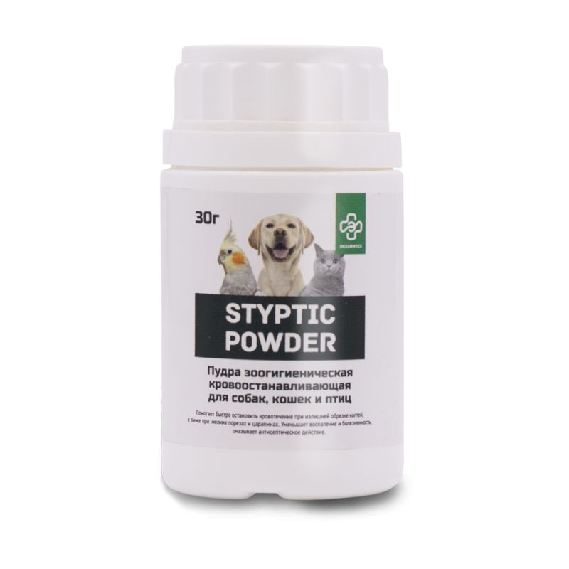 Пудра кровоостанавливающая STYPTIC POWDER30г, для собак, кошек и птиц  #1