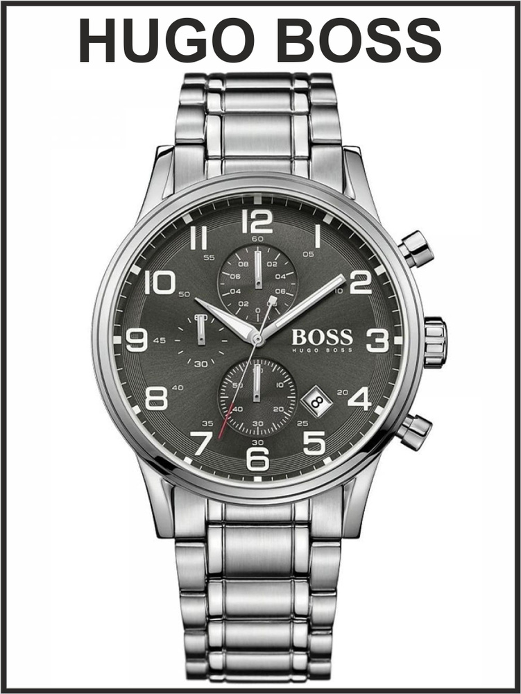 Мужские наручные часы Hugo Boss кварцевые #1