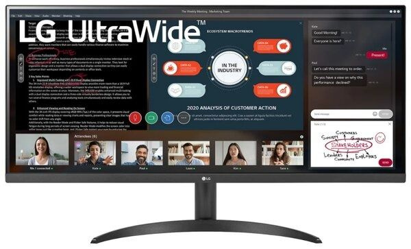 LG 34" Монитор UltraWide 34WP500-B, черный #1