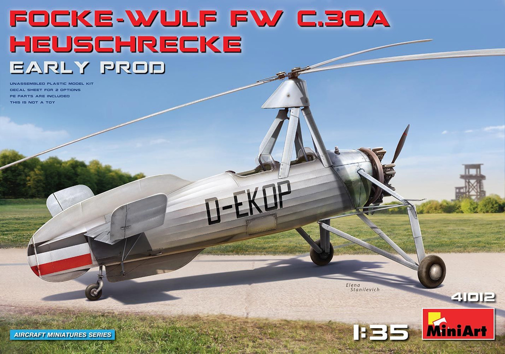 MA41012 1/35 Разведывательный Автожир Focke-Wulf Fw C.30A Heuschrecke. Рання Модификация  #1