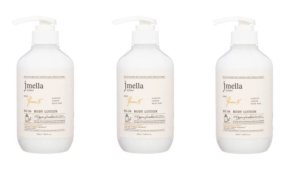 jmella In France Лосьон для тела Queen 5' Body Lotion, Альдегид, жасмин, белый мускус, 500 мл, 3 шт  #1