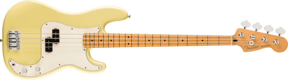 Fender Бас-гитара Player II Precision Bass, Hialeah Yellow / Мексиканский бас 4-струнная, корпус Ольха #1