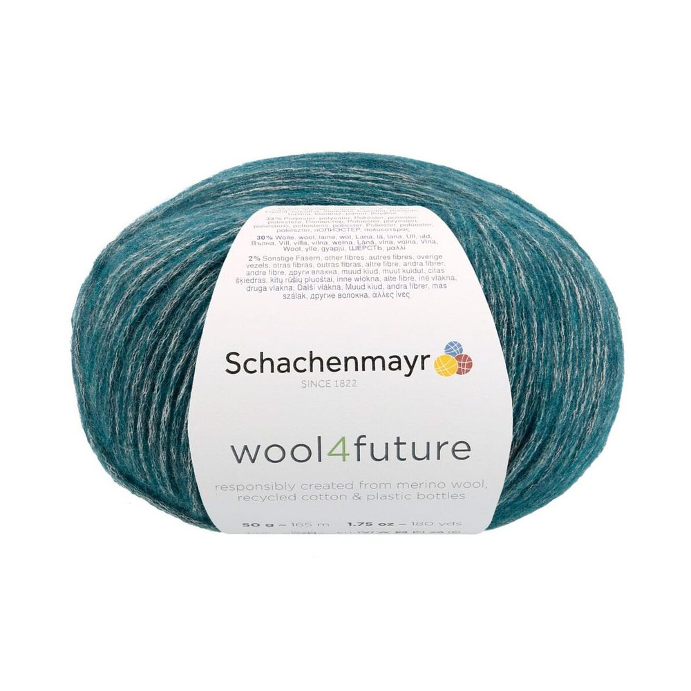 wool4future /Вул фо Фьюче/ пряжа Schachenmayr (35% хлопок, 33% полиэстер, 30% шерсть, 2% другие волокна), #1