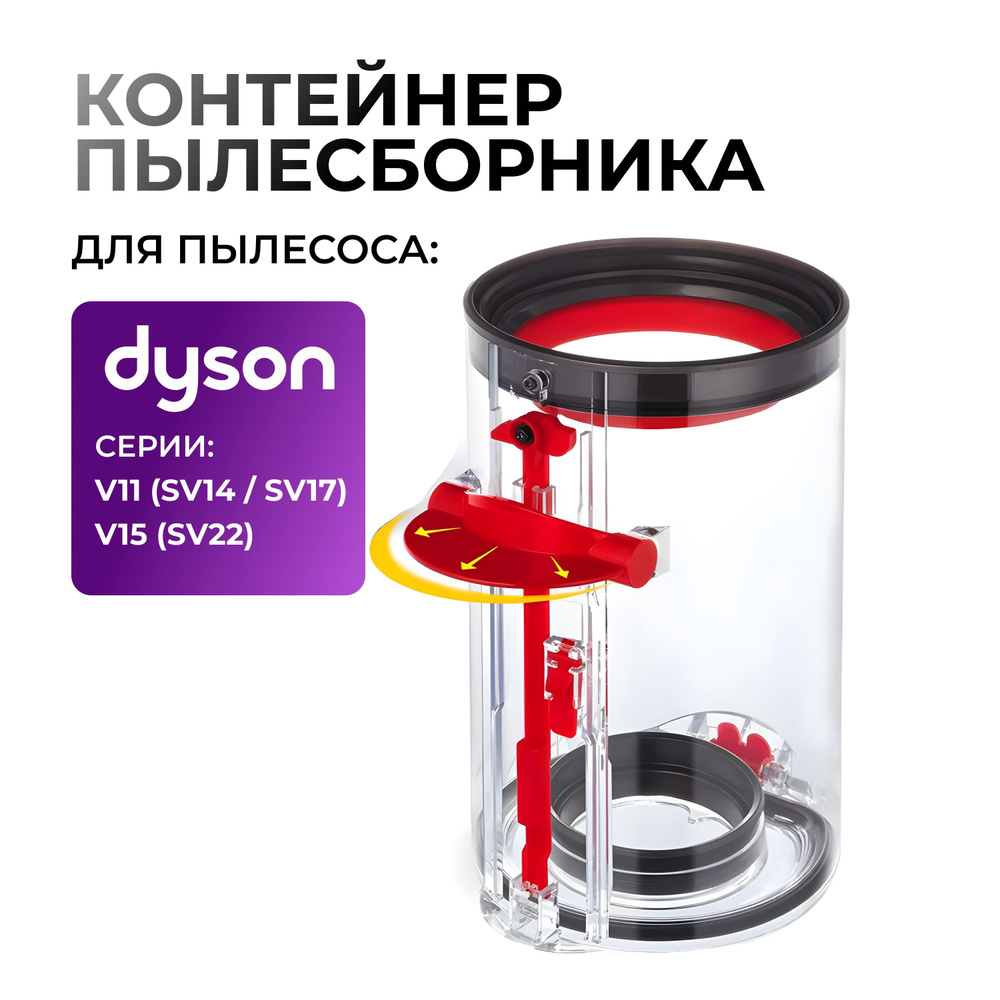 Контейнер пылесборник для пылесоса Dyson (Дайсон) V11 SV14 SV15 SV17 V15 SV22  #1