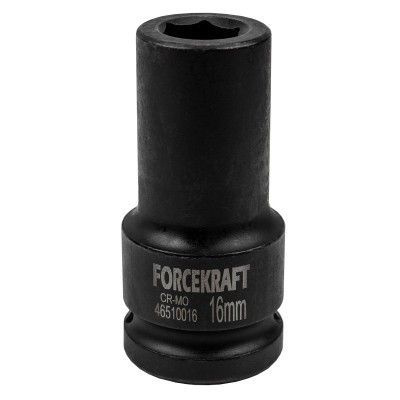 Головка ударная глубокая 3/4", 16мм (6-гранная) FORCEKRAFT #1