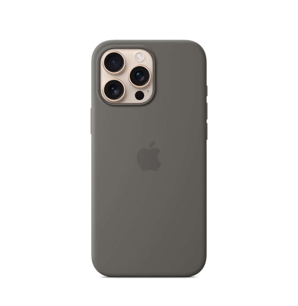 Чехол силиконовый с MagSafe Silicon Case for iPhone 16 Pro Stone Grey / серый #1