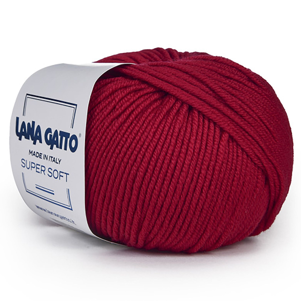 2 Мотка, Lana Gatto SUPER SOFT, 100% Чистая экстратонкая мериносовая шерсть / 50 гр. - 125 м., Цвет 12246 #1