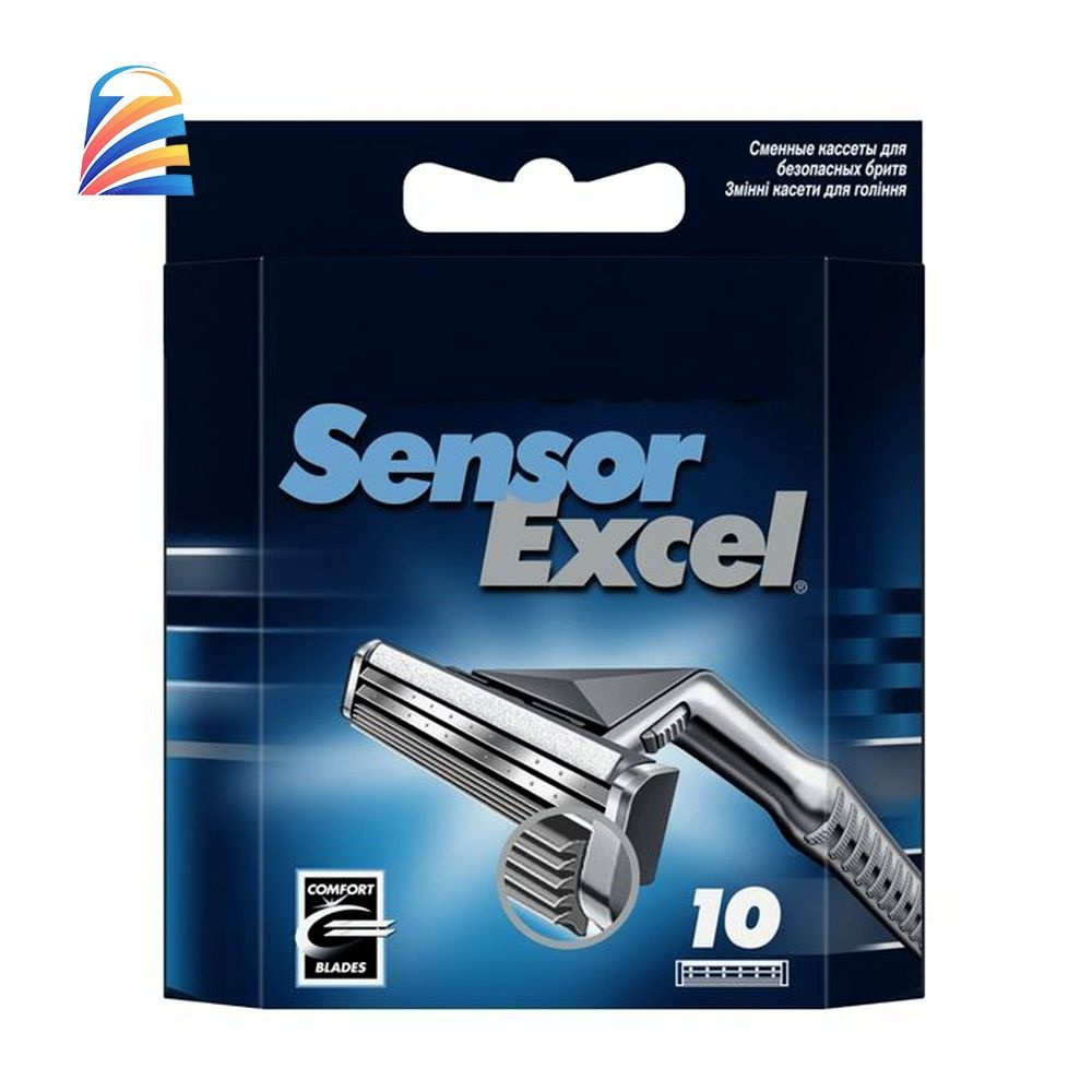 Сменные кассеты для бритья Sensor Excel, 10 шт, подходит для всех бритв линейки Sensor  #1