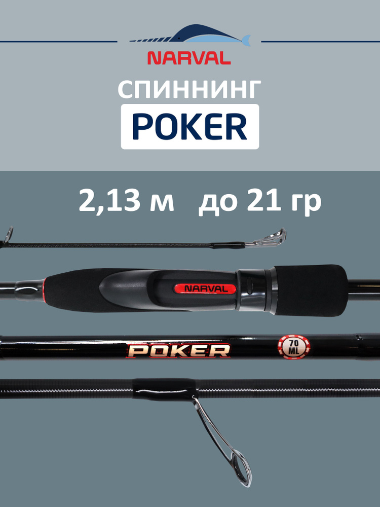 Спиннинг NARVAL FISHING Poker 702ML до 21 гр 2,13 м для рыбалки #1