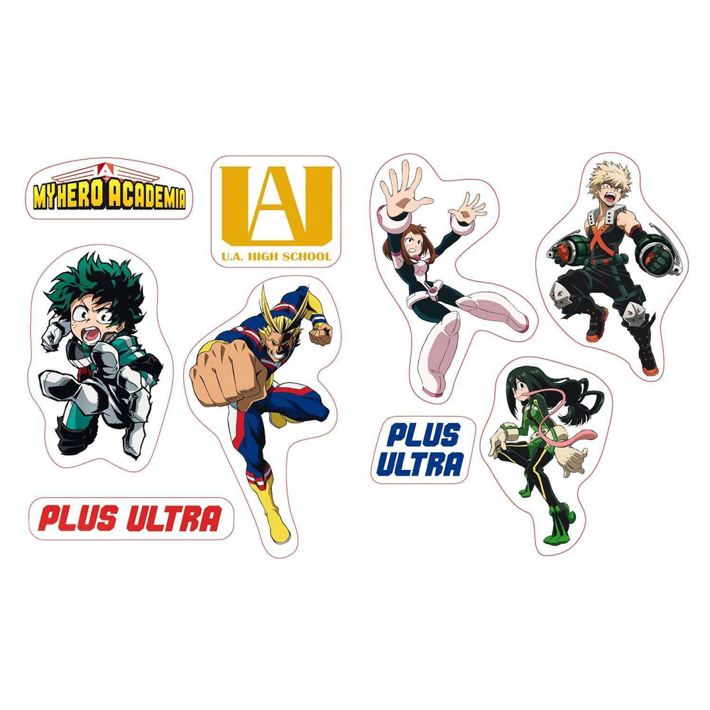 Наклейки My Hero Academia - Stickers - 16x11cm/ 2 Sheets - UA High School X5 ABYDCO508 #1